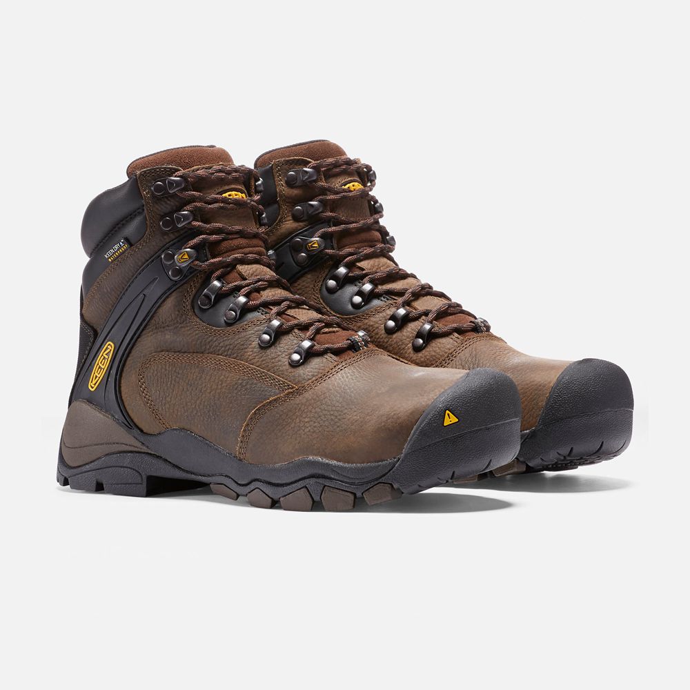 Cizme Keen Romania Barbati Maro Louisville 6\" (Steel Toe) 6315-RNFLS